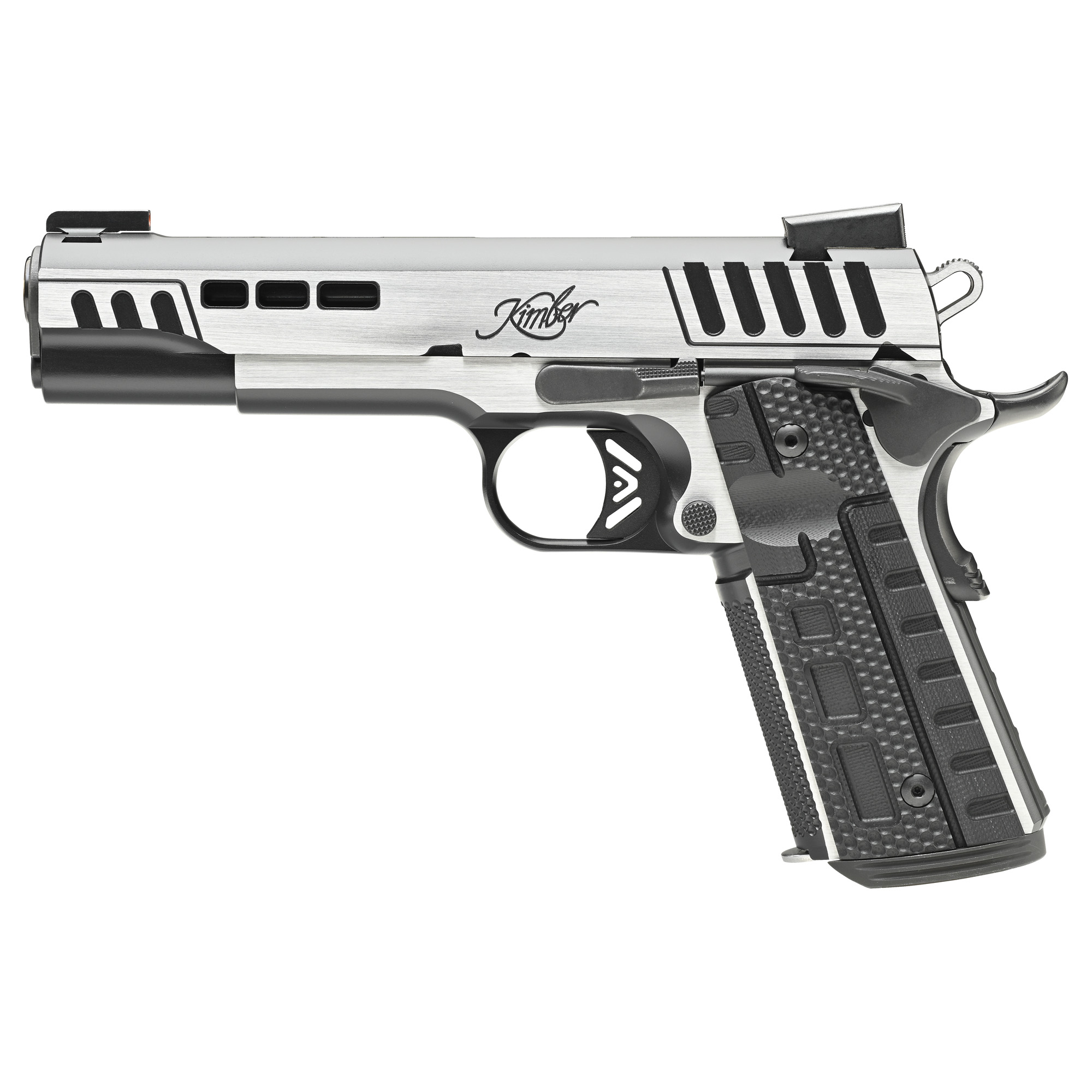Kimber Mfg.,inc 3000421 Rapide Scorpius 9mm 9+1 5” Black KimPro II w/ Brush Polished Flats Stainless Steel Slide G10 Grip