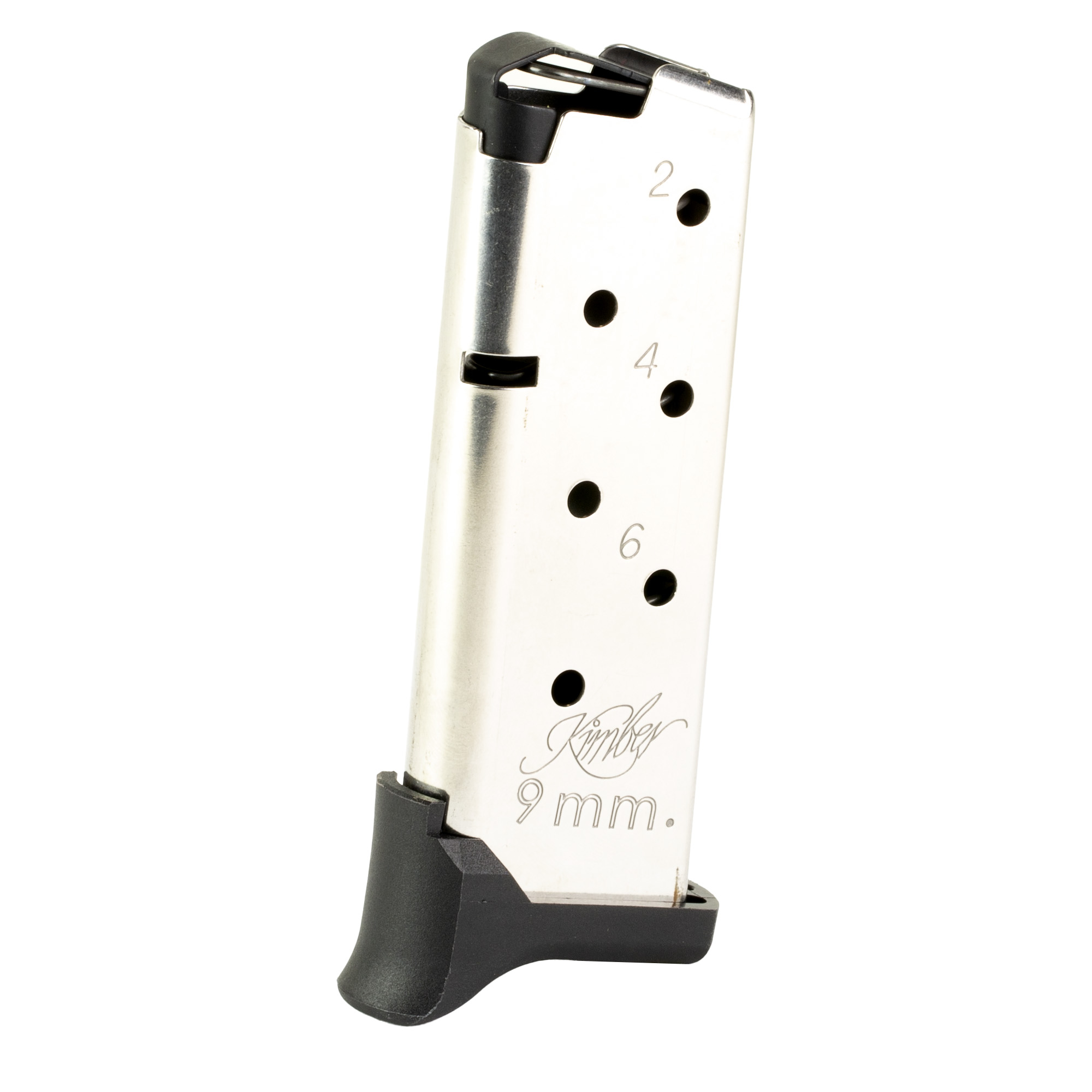 Kimber Mfg, Inc 1200930A Micro 9 Tac-Mag 7rd Extended 9mm Luger Silver Steel