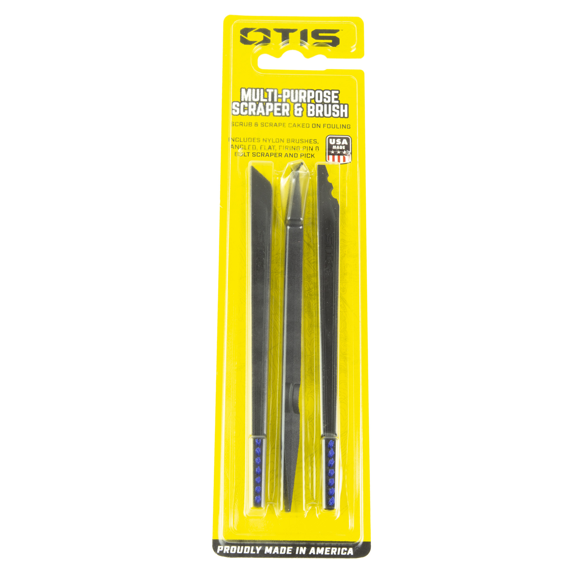 Otis FG3863 Multi-Purpose Scraper & Brush Set Universal Nylon Bristles 3 Per Pkg