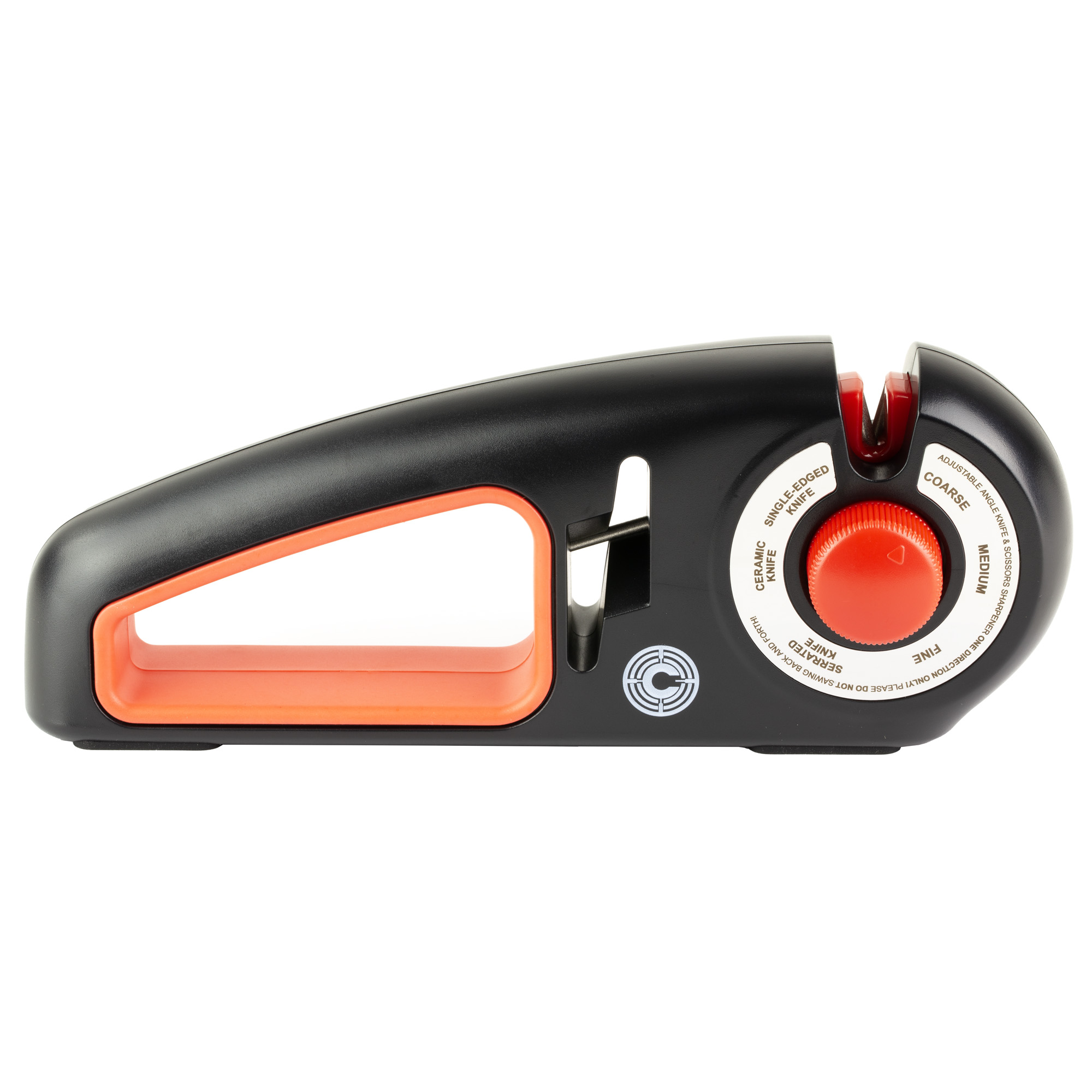 Caliber Gourmet CBGKS1 Knife Sharpener Adjustable Black/Red, Carbide/Ceramic Sharpener