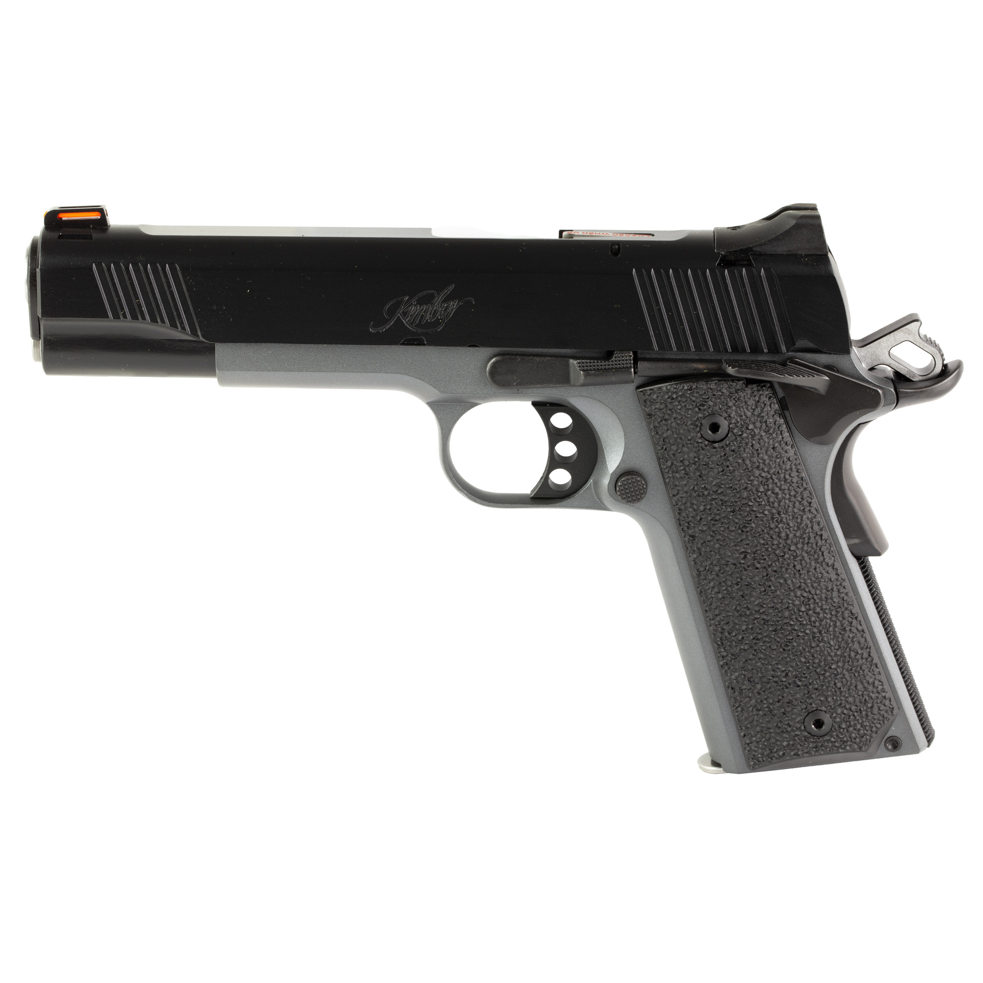 Kimber Mfg.,inc 3700786CA Custom LW Shadow Ghost (MA) 9mm 9+1 5” KimPro Black Stainless Steel Slide Double-Diamond Checkered Rubber Grip