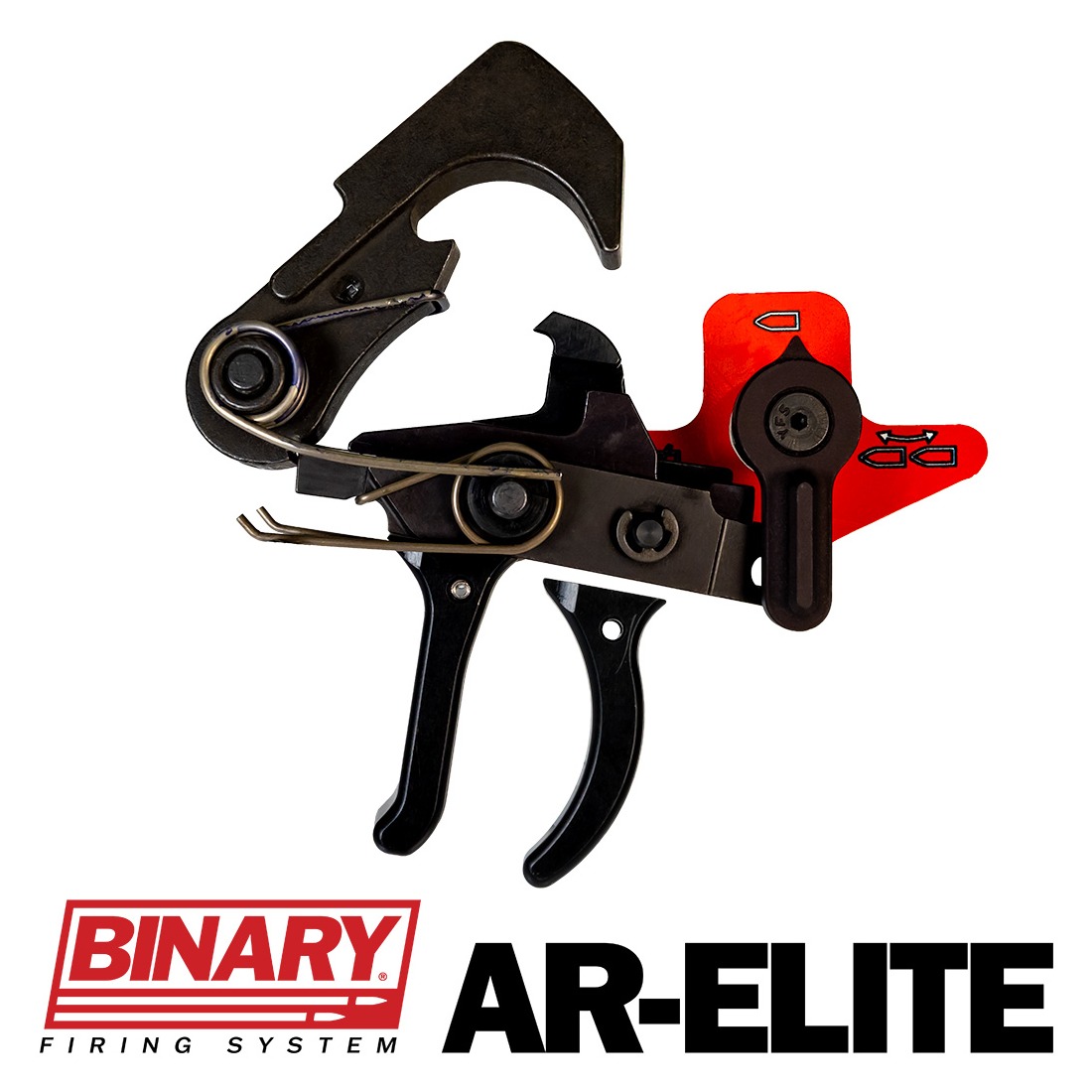 Franklin Armory 0050631BLK Binary AR-Elite Black Curved Trigger Fits AR-Platform