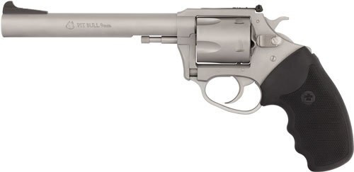 Charter Arms Pit Bull, 9mm, 6" Barrel, 5rd, Stainless
