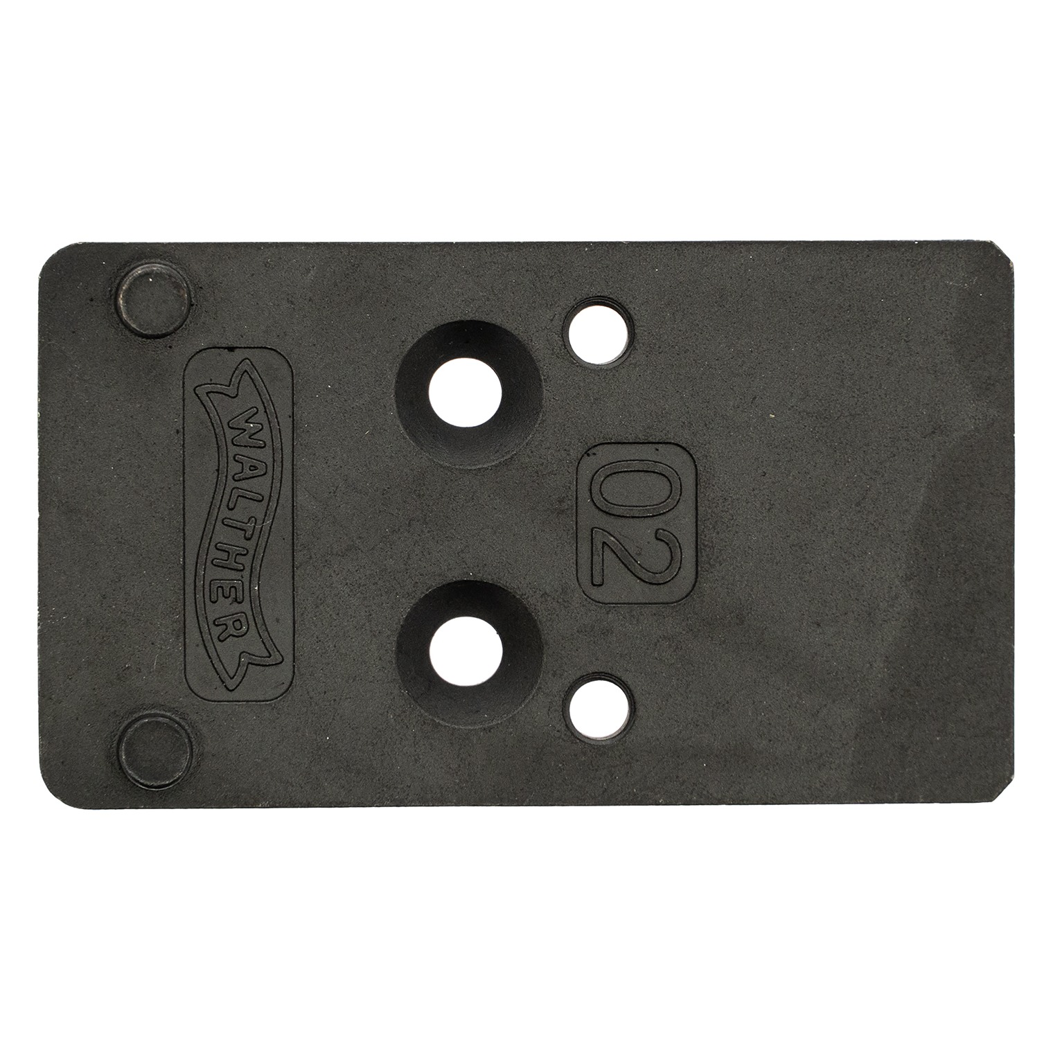 Walther Arms 5136209 Optic Plate Black Steel Fits Walther PDP 2.0