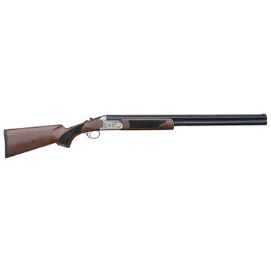 Pointer KAR1228 Acrius Full Size 12 Gauge Break Open 3" 2rd 28" Black Over/Under Vent Rib Barrel, Nickel Steel Laser Etched Receiver, Fixed Turkish Walnut Stock, Ambidextrous