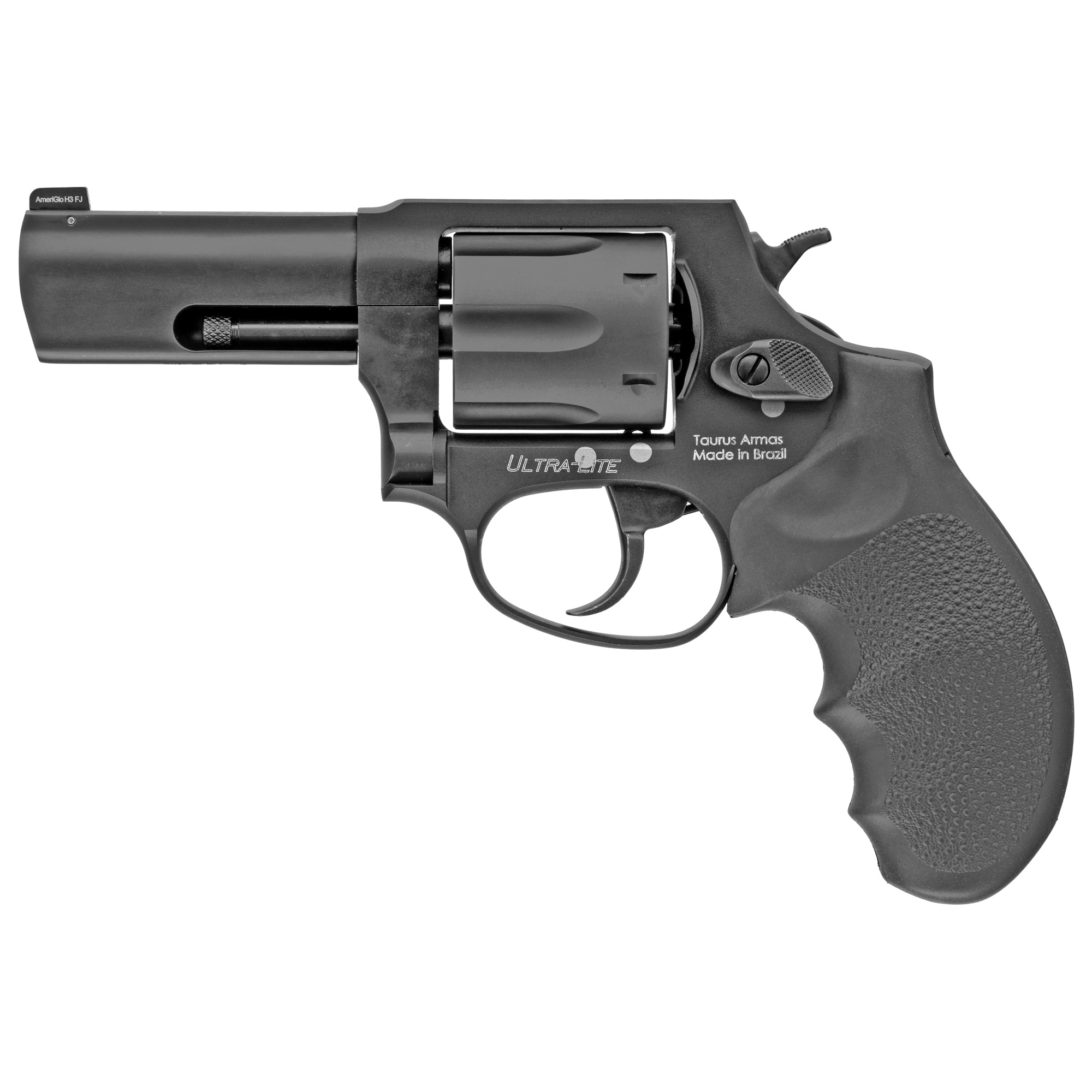 Taurus 2-85631ULNS 856 Ultra-Lite Defender 38 Special +P 6rd 3” Matte Black Cylinder & Barrel Anodized Black Aluminum Black Hogue Rubber Grip