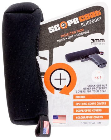 ScopeCoat Slide Boot, Small/Sub-Compact Slide Cover, Black