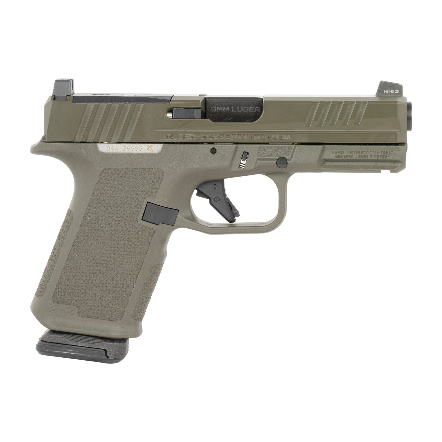 Ruger RXM 9mm 15rd OD Green 19438 736676194384