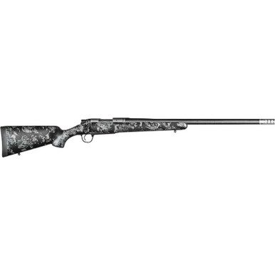 Christensen Arms 8010613900 Ridgeline FFT Full Size 7mm-08 Rem 4+1, 20" Stainless Steel Threaded Barrel, Stainless Aluminum Receiver, Black w/Gray Accents Fixed Sporter w/Flash Forged Technology Stock