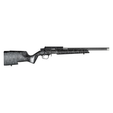 Christensen Arms 8011201200 Ranger 22 WMR 9+1 18" Carbon Fiber/Threaded Barrel, Black Anodized Finish, Black with Gray Webbing Stock