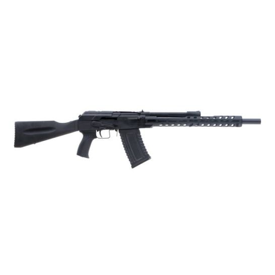 Panzer AK-12 Mod 2 Tactical 12 Gauge 18.5” 5rd Shotgun, Black Chromed Aluminum - PAAK12TSSB