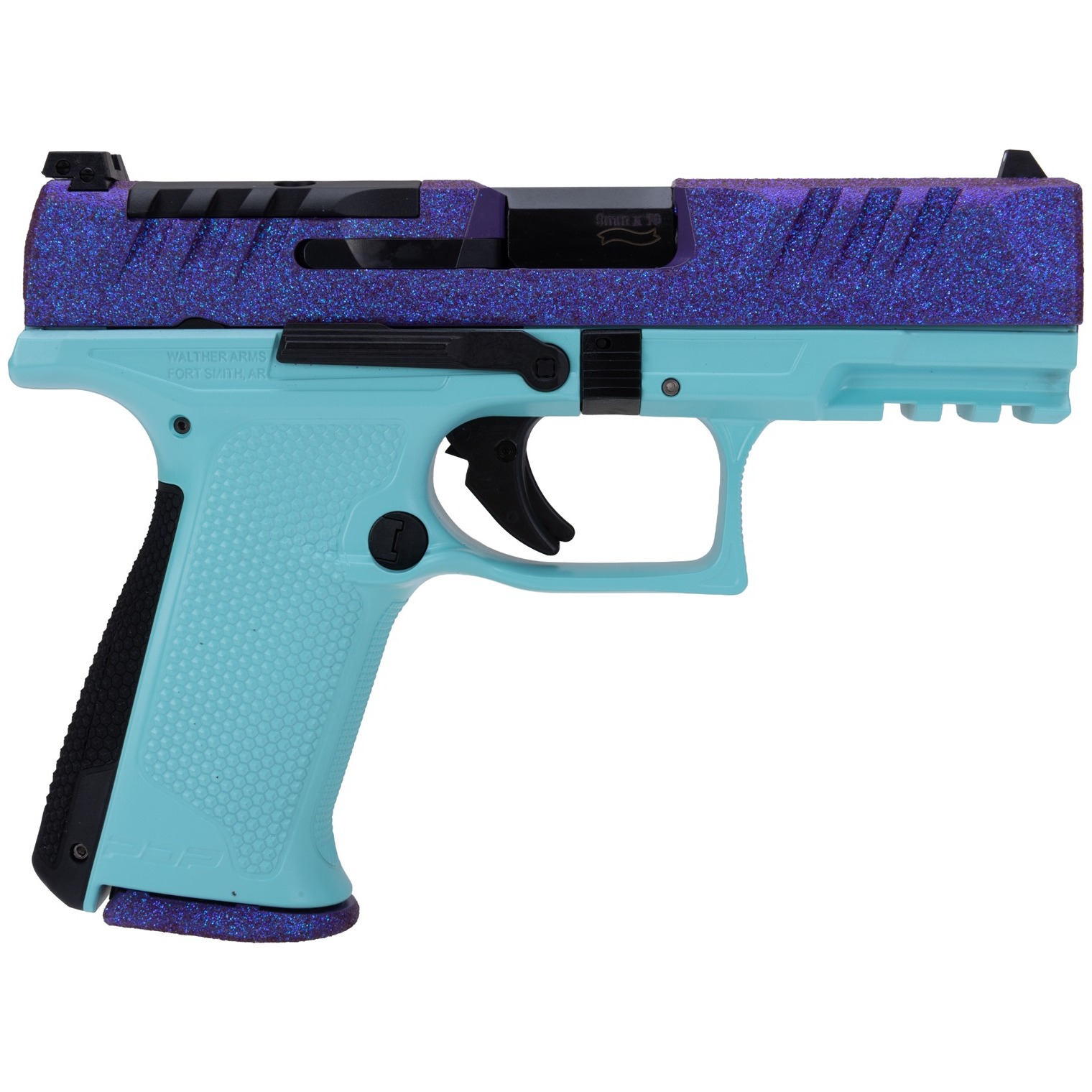 Walther Arms PDP F-Series Sports South Exclusive 9mm Luger 4” Polygonal Rifled Barrel, Optic Ready/Serrated Slide Polymer Frame w/Picatinny Rail