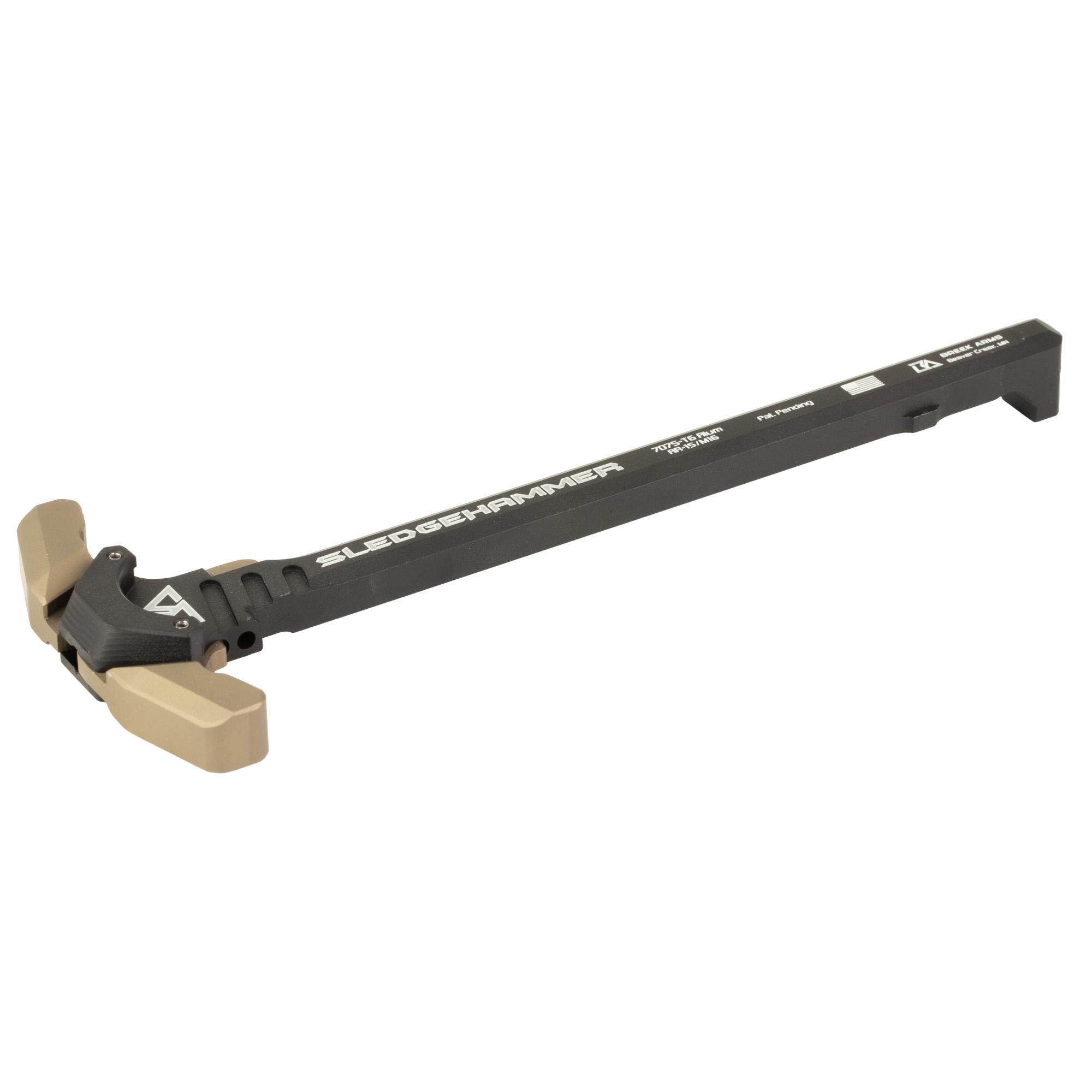 Breek Arms BRK6015FDE Sledgehammer Charging Handle Mil Spec AR15/M16 Rifles Flat Dark Earth 7075-T6 Aluminum