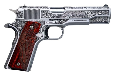 COLT 1911 Government Saint Michael AAA Fully Engraved 5” 45 ACP 7+1 1 OF 500
