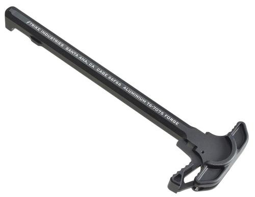 Strike Charging Handle with Extended Latch, 7075 T6 Aluminum Black Hardcoat, Anodized
