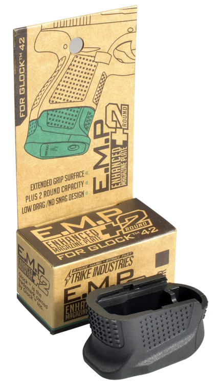 Strike Enhanced Magazine Plate, For Glock G42, Anodized, Black