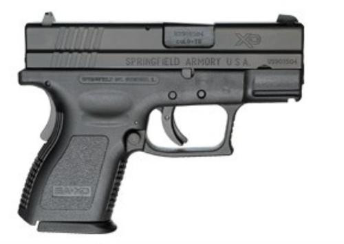Springfield XD Essential Pkg DAO 9mm 3" Barrel, Poly Grip/Frame Black 10 Round Mag