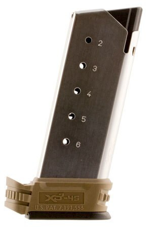 Springfield XD-S Mag 45 ACP Flat Dark Earth, Fits only with Backstrap #1