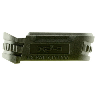 Springfield Armory XDS5902M Backstrap Sleeve made of Polymer with Black Finish & 1 Piece Design for 9mm Luger Springfield XD-S with #2 Backstrap & 3.30"-4" Barrel