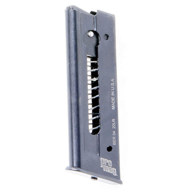 ProMag BER04 Standard 7rd 22 LR Fits Beretta 21A Bobcat Black Steel