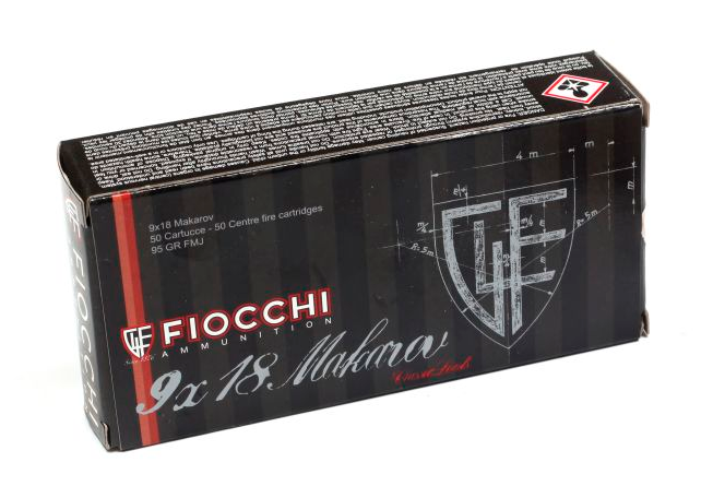 Fiocchi Shooting Dynamics 9x18mm Makarov 95gr. FMJ 50rd Box #70906000