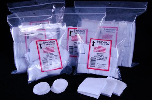 Pro-Shot 13/8" Square Patch 500/Bag, 6-7mm