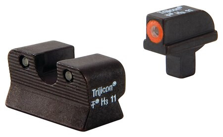 Trijicon 1911 Colt Cut HD Night Sight Set - Orange Front Outline