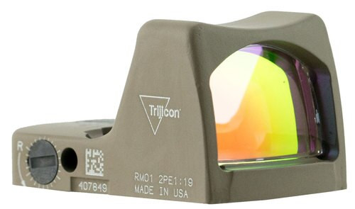 Trijicon RMR LED Type 2 1x Obj Unlimited Eye Relief 3.25 MOA Flat Dark