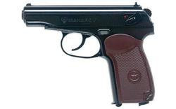 Umarex Legends Makarov, .177 BB, 2.8" Barrel, 16rd, Black/Brown