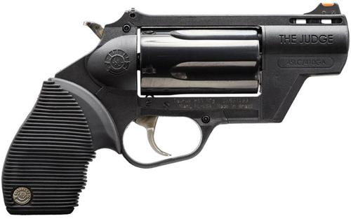 Taurus Judge Public Defender 45 Colt/410, 5rd 2.50" Barrel, Black Polymer Frame, Black Ribber Grip, Exposed Hammer