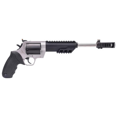 Taurus 2460105RH Raging Hunter 460 S&W Mag 5rd 10.50" Matte Black Oxide Barrel & Cylinder Matte Stainless Steel Frame Black Rubber with Integrated Cushion Insert Grip