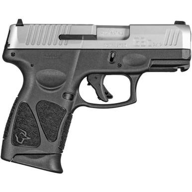 Taurus 1G3C9392X12 G3C Compact Frame 9mm Luger 12+1 3.26" Matte Stainless Steel Barrel, Matte Serrated Stainless Steel Slide, Black Polymer Frame w/Picatinny Rail, Black Polymer Grip, Right Hand