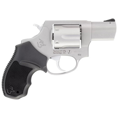 Taurus 2-85629-MA 856 *MA Compliant Small Frame 38 Special +P 6 Shot 2" Stainless Steel Barrel, Cylinder & Frame, Black Rubber Grip, Exposed Hammer