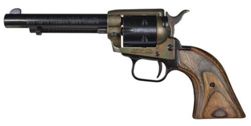 Heritage Rough Rider 22LR/22 Mag, 4.75" Barrel, Camo Lam Grip, Case Hardened, 6rd