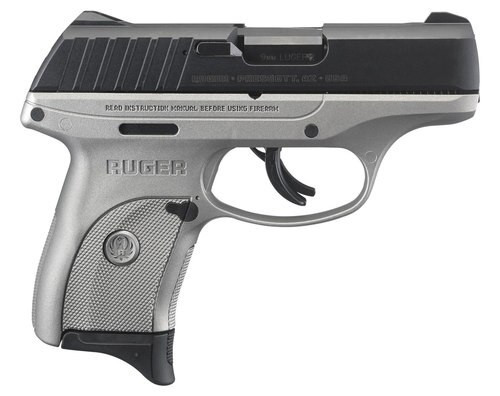 Ruger EC9s, 9mm, 3.12" Barrel, 7rd, Fixed Sights, Gray Frame, Black Slide
