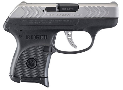 Ruger LCP 2 Tone 380 ACP DAO 2.75" Barrel, Black Grip, Stainless Slide