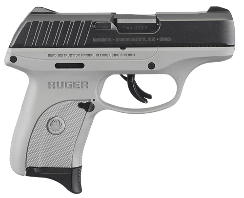 Ruger EC9s Striker Fired, Compact, 9MM 3.1" Barrel, Gray Nylon Frame, 7Rd Mag