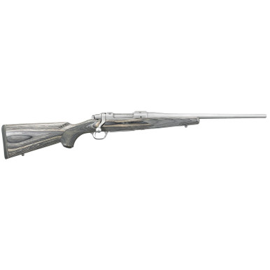 Ruger 17110 Hawkeye Compact 308 Win 4+1 16.50" Matte Stainless Steel Barrel, Integral Scope Mounts Stainless Steel Receiver, Black Fixed Laminate Stock