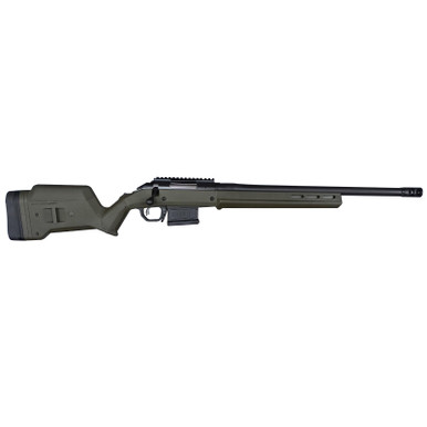Ruger American Hunter 6.5 Creedmoor 5+1 20" Matte Black Threaded Barrel, OD Green