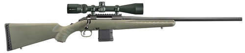Ruger American Predator Package 6.5 Creedmoor 22" Barrel Vortex 4-12 Scope, Moss Green Synthetic Stock