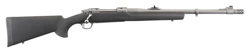 Ruger Hawkeye Alaskan338 Win Mag 20" Barrel, Hogue Overmold Black Stock, Stainless, 3rd