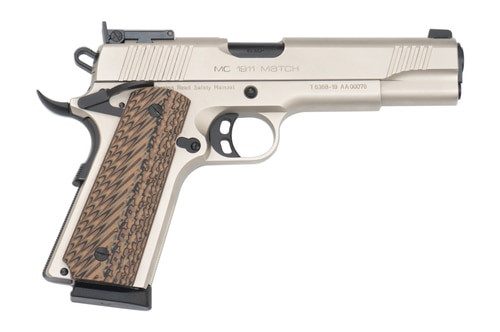 Girsan 1911 Match 45 ACP, 5" Barrel, Ambi Safety, Nickel, 8rd