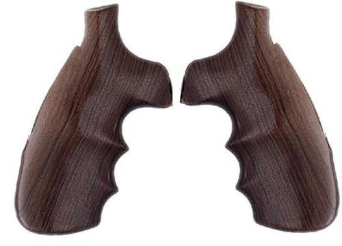 Hogue S&W N Frame Square Butt Hardwood Grip, Finger Grooves Pau Ferro