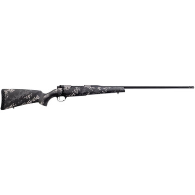 Weatherby MBT20N65CMR4B Mark V Backcountry 2.0 Ti 6.5 Creedmoor 4+1 22" Barrel, Graphite Black Cerakote Metal Finish, Black with Gray/White Sponge Accents Peak 44 Blacktooth Carbon Fiber Stock
