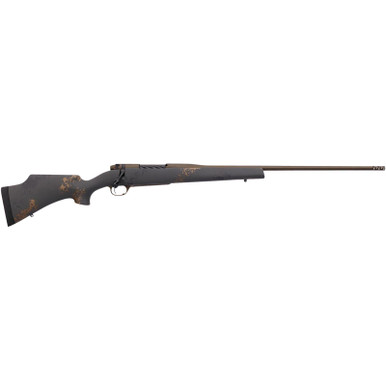 Weatherby MCU03N280AR6B Mark V Camilla Ultra Lightweight Compact 280 Ackley Improved 4+1 24" Barrel, Midnight Bronze Cerakote Metal Finish, Black with Smoke/Gold Sponge Accents Monte Carlo Stock