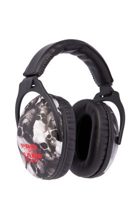 Pro Ears ReVo Earmuff, Youth, NRR26, Skulls