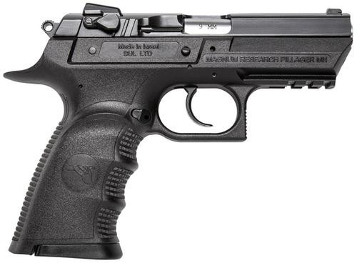 Magnum Research Baby Desert Eagle 3 9mm, 3.8" Barrel, Black, Polymer Frame, 15rd