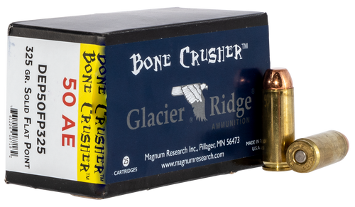 Magnum Research BoneCrusher 50 AE 325gr, Flat Point, 20rd Box