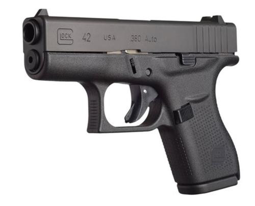 Glock 42 .380 ACP, 3.25" Barrel, Glock Night Sights 6 rd Mag