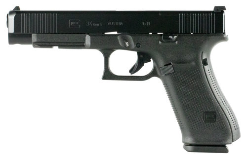 Glock 34 Gen 5 MOS, 9mm, 5.31" Barrel, 10rd, Black nDLC Slide, Black Frame